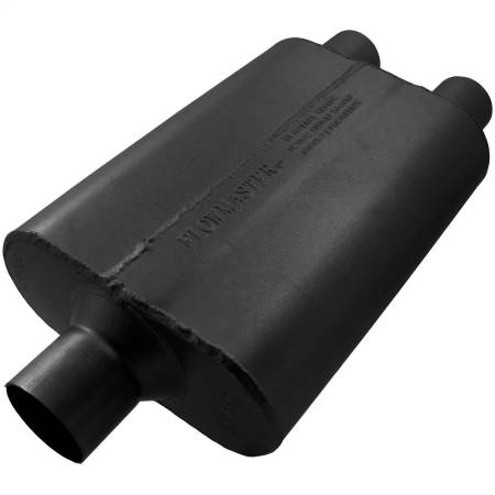 Flowmaster - Flowmaster Universal 40 Delta Flow Muffler - 2.50 Ctr In / 2.25 Dual Out