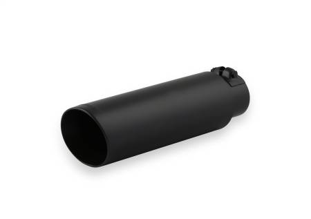 Flowmaster - Flowmaster Universal Exhaust Tip - 2.50 In. Black Angle Cut (Clamp On)