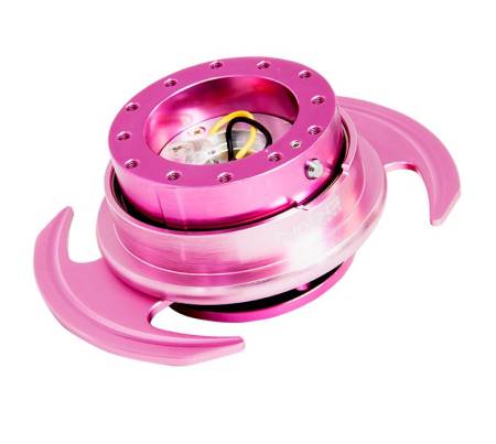 NRG Innovations - NRG Innovations Quick Release Kit Gen 3.0 - Pink Body / Pink Ring w/Handles