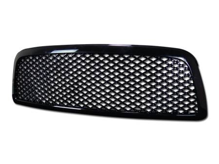 Armordillo - Armordillo 2009-2012 Dodge Ram 1500 Excl. Mega Cab Mesh Grille Gloss Black