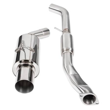 DC Sports - DC Sports Y-back Single Canister Exhaust Polished (09-21 Nissan 370Z)