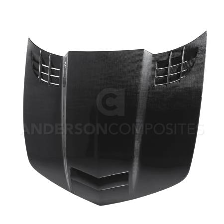 Anderson Composites - Anderson Composites 10-13 Chevy Camaro TTII-Style Carbon Fiber Hood