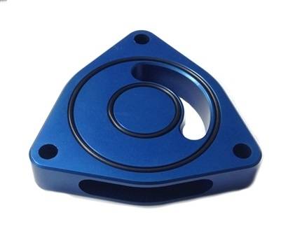 Torque Solution - Torque Solution Blow Off BOV Sound Plate (Blue) 16+ Honda Civic 1.5T