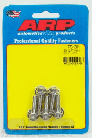 ARP - ARP M6 x 1.00 x 20 12pt SS bolts 770-1001