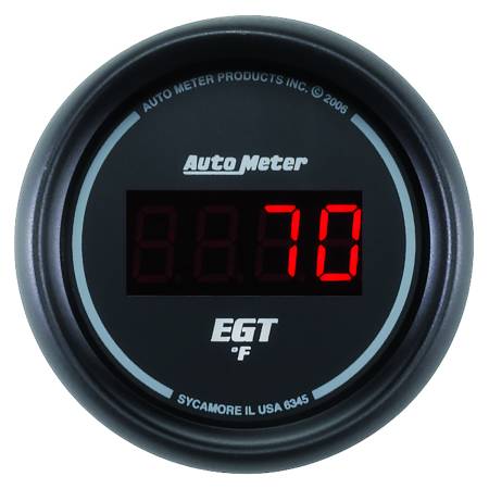 AutoMeter - AutoMeter Z Series 52mm 0-2000 Deg F Digital EGT/Pyrometer Gauge