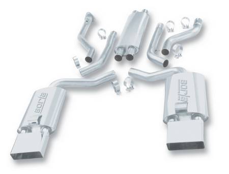 Borla - Borla 92-96 Chevrolet Corvette Hatchback/Conv 5.7L 8cyl 4/6 Spd Touring SS Catback Exhaust