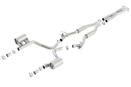 Borla - Borla 15-16 Dodge Challenger SRT 392 S-Type Catback Exhaust Single Split Rear Exit (No Tip)