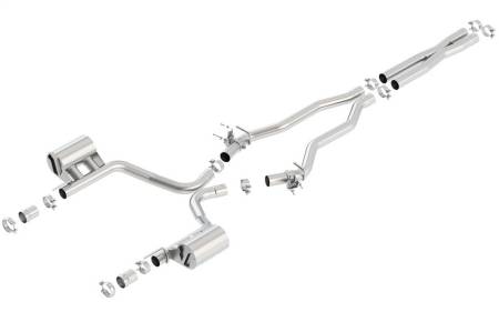 Borla - Borla 15-16 Dodge Charger SRT 392 6.4L No Tip Single Split Rear Exit ATAK w/ Valves Exhaust