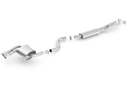 Borla - Borla 08-12 BMW 328i Sdm E90 2.0L RWD Dual Left Rear Exit Touring Cat-Back Exhaust