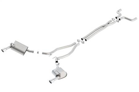 Borla - Borla 14-15 Camaro 3.6L V6 Single Split Rear Exit Touring Catback Exhaust