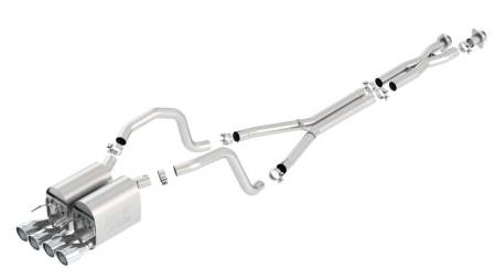 Borla - Borla 05-08 Chevrolet Corvette Coupe/Convertible 2dr 6.2L 8cyl AT/MT 6spd ATAK SS Catback Exhaust