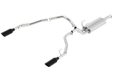 Borla - Borla 09-17 Ram 1500 5.7L V8 3in-2.5in Dual Out Pipe 5in Tip S-Type Exhaust Black Chrome