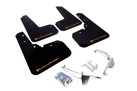 Rally Armor - Rally Armor 13+ Subaru XV Crosstrek Black Mud Flap w/ Orange Logo