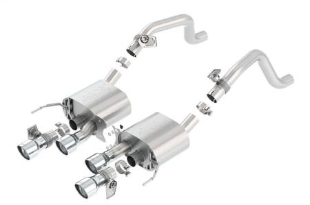 Borla - Borla 2014 Chevrolet Corvette C7 6.2L 8cyl ATAK Exhaust w/ NPP Dual Mode (rear section only)