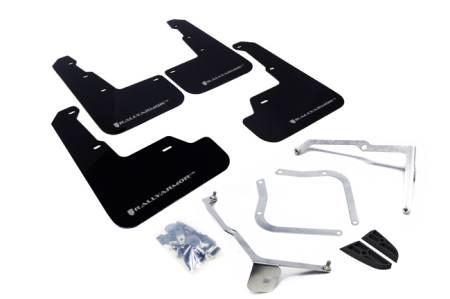 Rally Armor - Rally Armor 15+ Subaru WRX & STi Sedan Only UR Black Mud Flap w/ Silver Logo