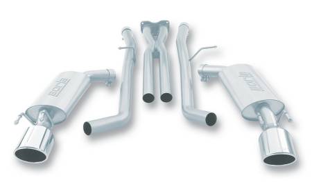 Borla - Borla 05-06 Pontiac GTO Coupe 2dr 6.0L 8cyl AT/MT 4spd/6spd RWD SS Catback Exhaust w/ inXin Pipe