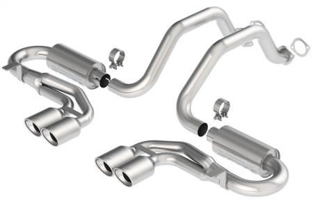 Borla - Borla 97-04 Corvette Coupe/Conv/Hatchback 5.7L 8cyl 4spd/6spd RWD Classic S-Typein Cat-Back Exhaust