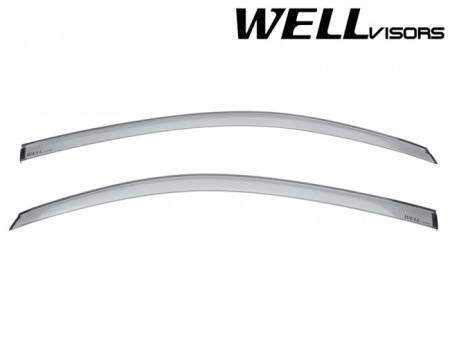 WellVisors - WellVisors Side Window Deflectors Fiat 500 500c 12-19 Premium Series