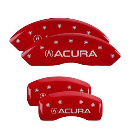 MGP Caliper Covers - MGP Caliper Covers Red finish, Silver Acura for 2009-2014 Acura TL