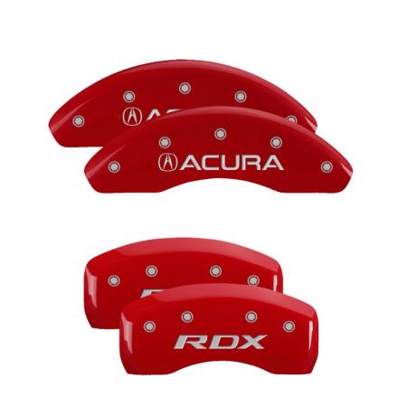 MGP Caliper Covers - MGP Caliper Covers Red finish, Silver Acura / RDX for 2019-2020 Acura RDX