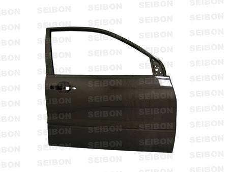 Seibon Carbon - Seibon OEM-style carbon fiber doors for 2003-2007 Mitsubishi Lancer EVO (FRONT) *OFF ROAD USE ONLY! (pair)