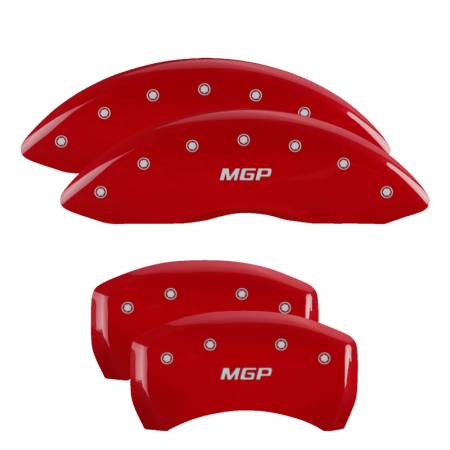 MGP Caliper Covers - MGP Caliper Covers Red finish, Silver MGP for 2015-2018 BMW X6 / 2013-2018 BMW X5