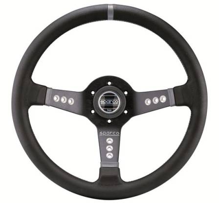 Sparco - Sparco Steering Wheel L777 Leather Black