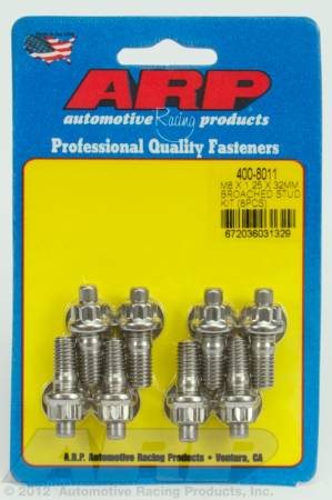 ARP - ARP M8 X 1.25 X 32mm broached stud kit - 8pcs 400-8011