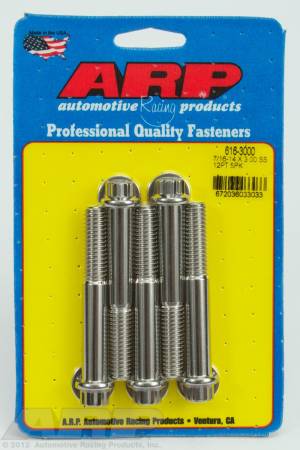 ARP - ARP 7/16-14 X 3.000 12pt SS bolts 616-3000