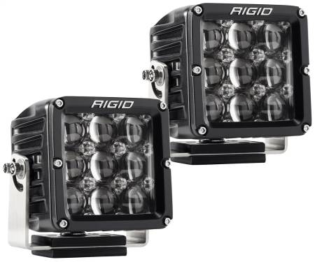 Rigid Industries - RIGID D-XL PRO LED Light, Hyperspot Optic, Surface Mount, Black Housing, Pair