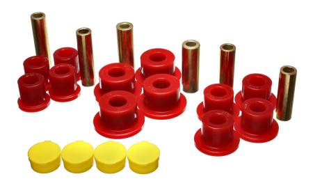 Energy Suspension - Energy Suspension 02-05 Dodge Ram 1500 2WD Red Rear Leaf Spring Bushing Set