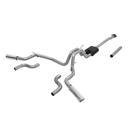 Flowmaster - Flowmaster 15 Ford F-150 2.7/3.5L American Thunder Cat-Back Exhaust System - Dual Rear/Side Exit