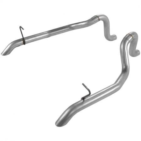 Flowmaster - Flowmaster 87-93 Mustang Gt Prebent Tailpipes - 2.50 In. Rear Exit (Pair)