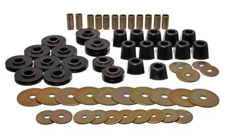 Energy Suspension - Energy Suspension 67-95 K5 Blazer/67-70 Denali XL/Suburban/Yukon XL 4WD Black Body (Cab) Mount Set