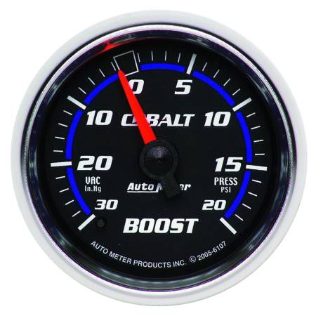 AutoMeter - AutoMeter Cobalt 52mm 20psi mechanical Boost Gauge