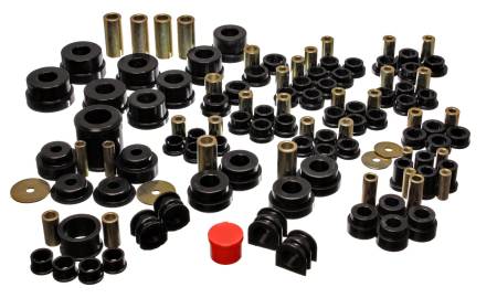 Energy Suspension - Energy Suspension 02-09 Nissan 350Z / 03-07 Infiniti G35 Coupe Black Hyper-Flex Master Bushing Set