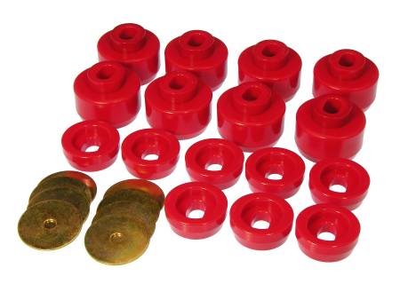 Prothane - Prothane 99-06 Chevy Silverado 2/4wd Body Mounts - Red