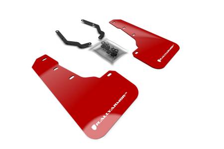 Rally Armor - Rally Armor 18-19 Subaru Crosstrek Lift/AT Red UR Mud Flap w/ White Logo (Front Only)