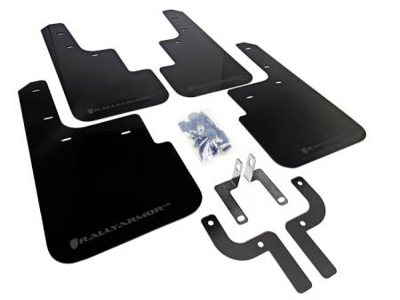 Rally Armor - Rally Armor 10+ Mitsubishi Outlander Sport/ASX/RVR UR Black Mud Flap w/ Grey Logo