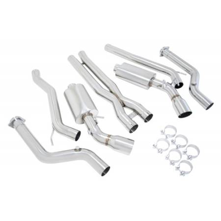 Manzo Headers, Exhausts, and More - Manzo Chevrolet Chevy Camaro SS 2010-2013 6.2L V8 Stainless Steel Catback Exhaust System