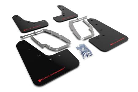 Rally Armor - Rally Armor 17+ Tesla Model 3 UR Black Mud Flap w/ Red Logo