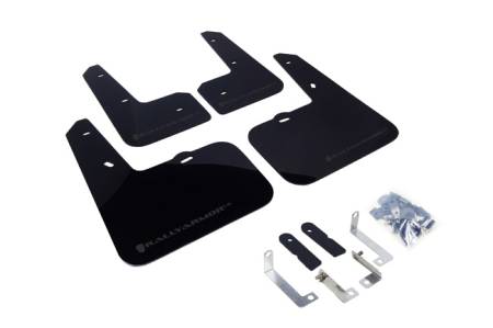 Rally Armor - Rally Armor 12-18 Hyundai Veloster UR Black Mud Flap w/ Dark Grey Logo