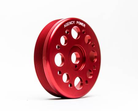 Agency Power - Agency Power Lightweight Red Crank Pulley Scion FRS, Subaru BRZ, Toyota GT-86 13-19