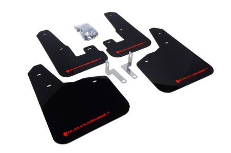 Rally Armor - Rally Armor 2010+ Subaru Legacy UR Black Mud Flap w/ Red Logo