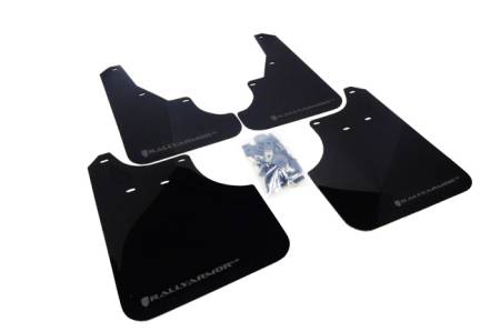 Rally Armor - Rally Armor 2009+ Subaru Forester UR Black Mud Flap w/ Grey Logo