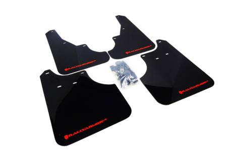 Rally Armor - Rally Armor 2009+ Subaru Forester UR Black Mud Flap w/ Red Logo