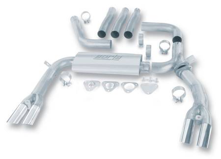 Borla - Borla 84-92 Chevrolet Camaro / Pontiac Trans Am 5.0L/5.7L V8 3in Adj SS Cat-Back Exhaust w/ Adapters