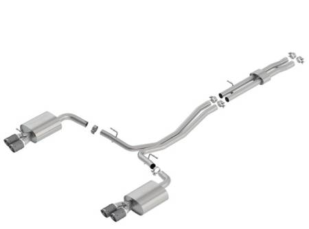 Borla - Borla 18-19 Ford Explorer Sport 3.5L 2.5in 2.25in Diameter S-Type Exhaust Carbon Fiber 3.5in Tip