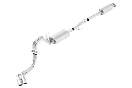 Borla - Borla 15-16 Ford F-150 3.5L EcoBoost Ext. Cab Std. Bed Catback Exhaust Touring Truck Side Exit