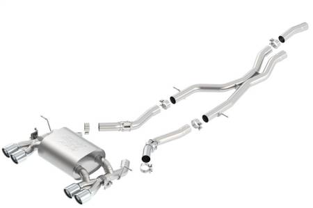 Borla - Borla 15-18 BMW F80/F82 M3/M4 36.5in Tip (Dual Split Rear Exit) ATAK Cat-Back Exhaust